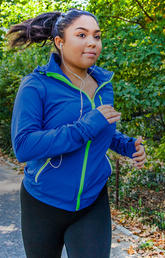 image of young woman jogging