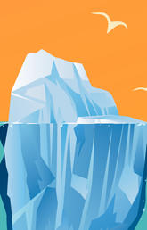 illustration of an iceberg