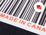 image of code bar with made in canada text
