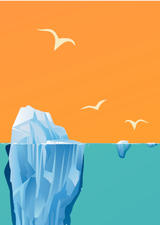 illustration of iceberg